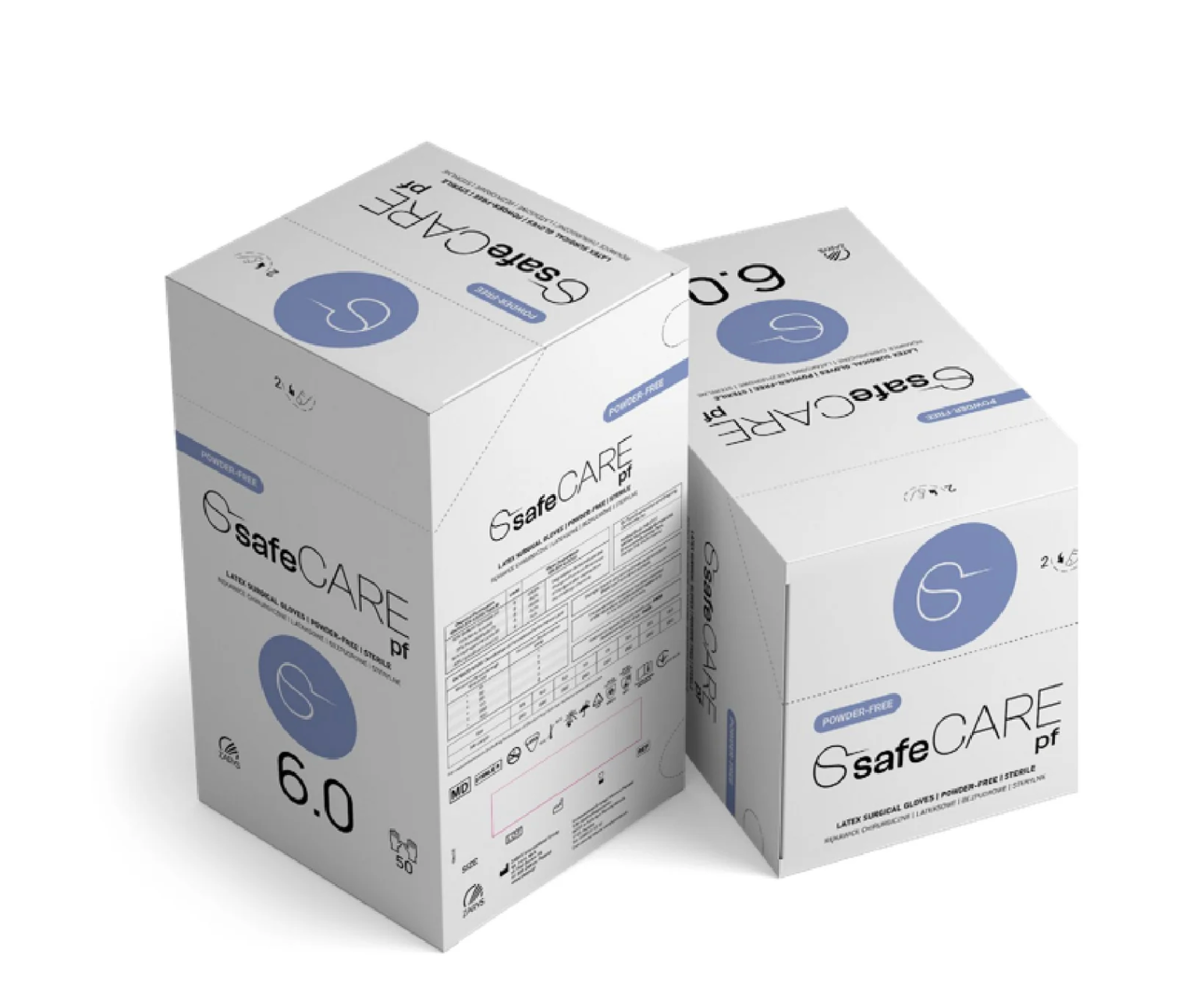 Gants Latex stérile en caoutchouc naturel non poudrés - Boite de 50 paires