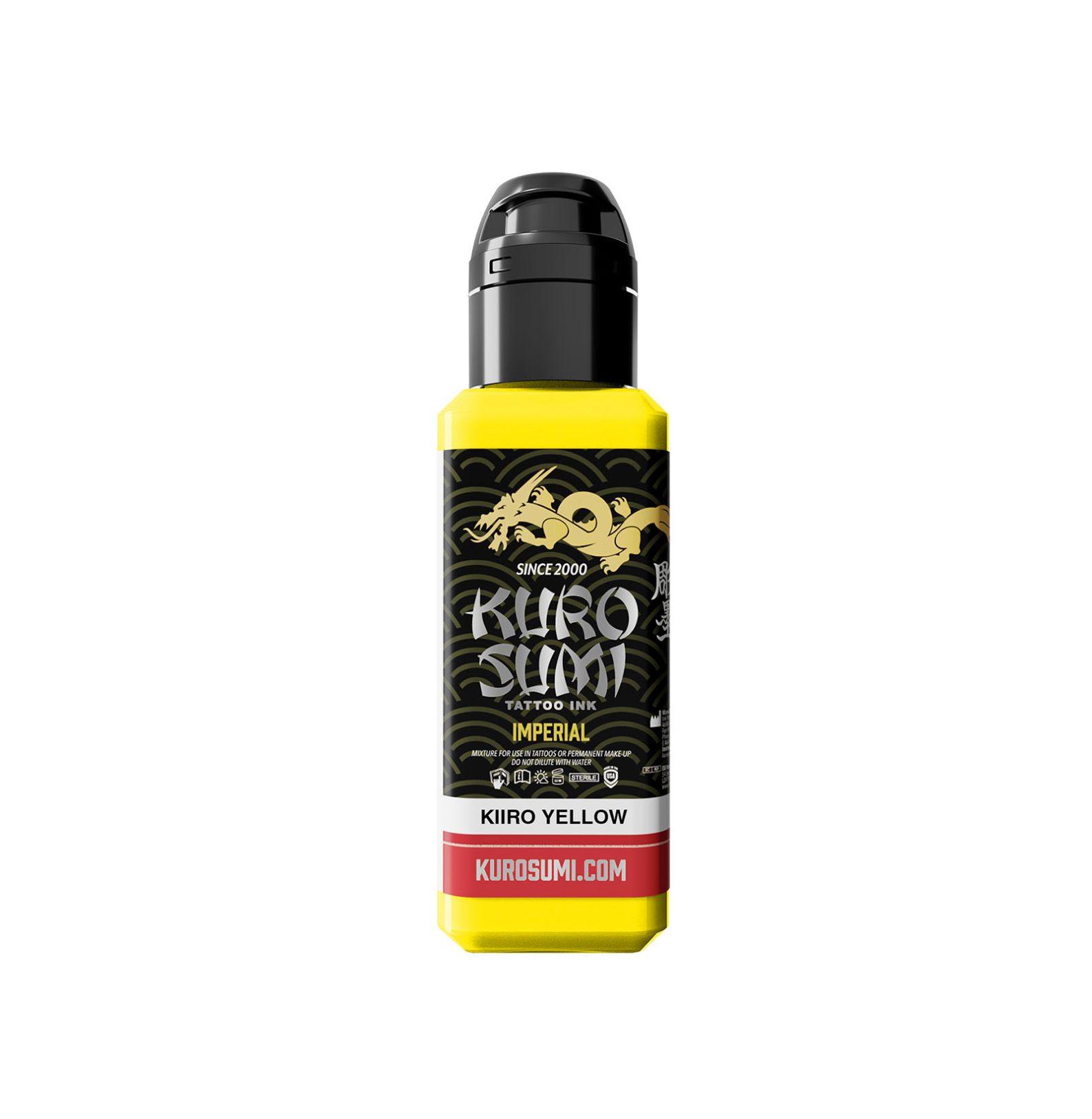 Kuro Sumi Imperial Tattoo Ink - Kiiro Yellow