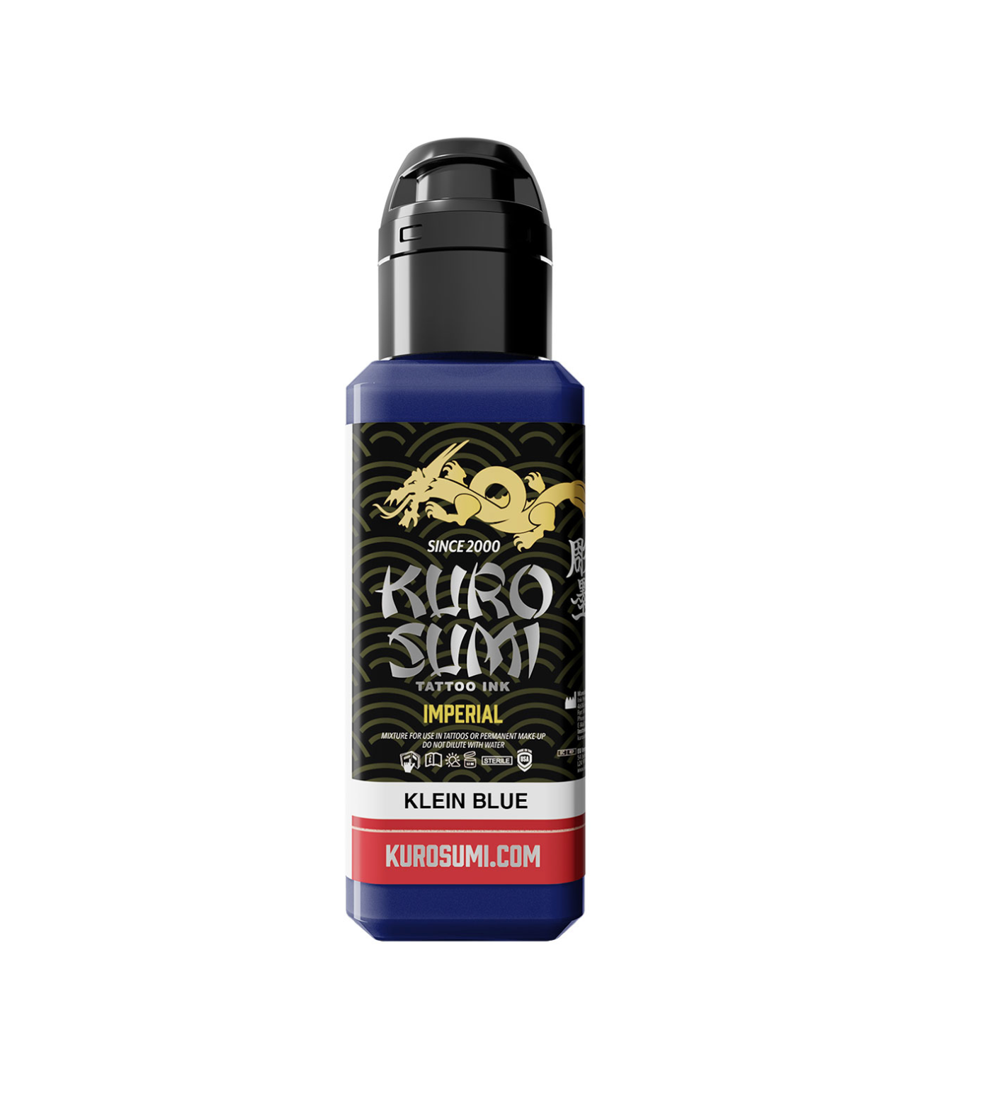 Kuro Sumi Imperial Tattoo Ink - Klein Blue