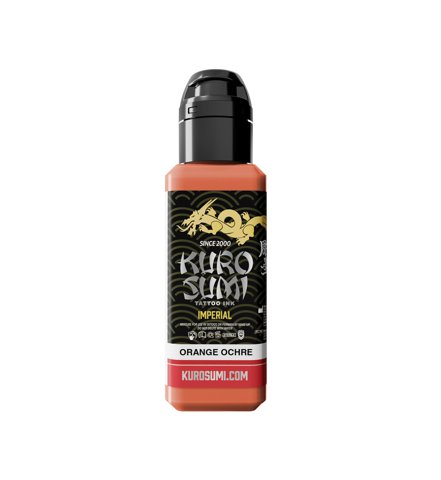 Kuro Sumi Imperial Tattoo Ink - Orange Ochre