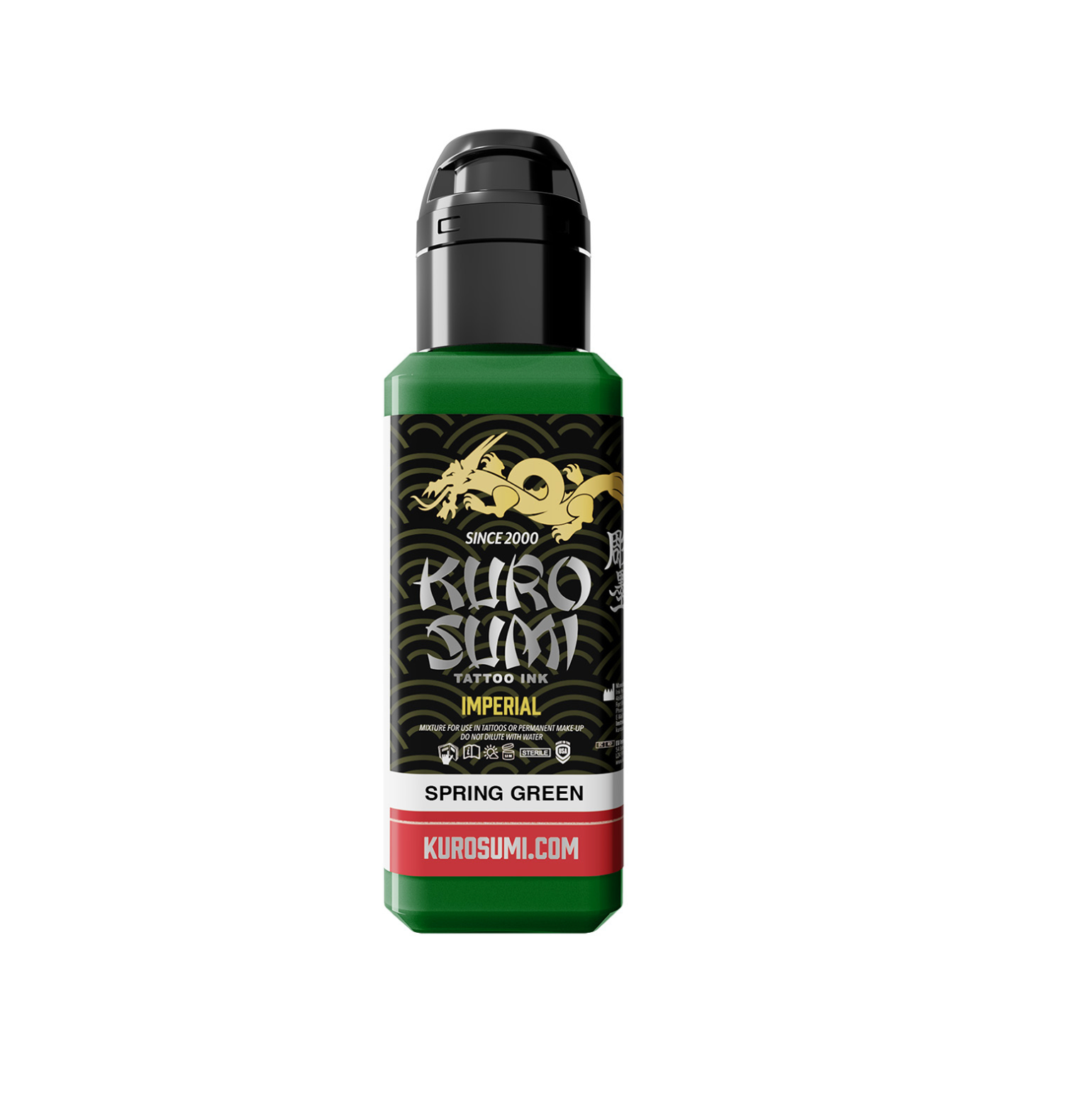 Kuro Sumi Imperial Tattoo Ink - Spring Green