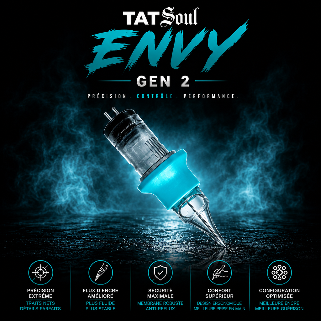Boîte de 20 cartouches TATSoul Envy Gen 2 - Round Liner Bugpin 0,25