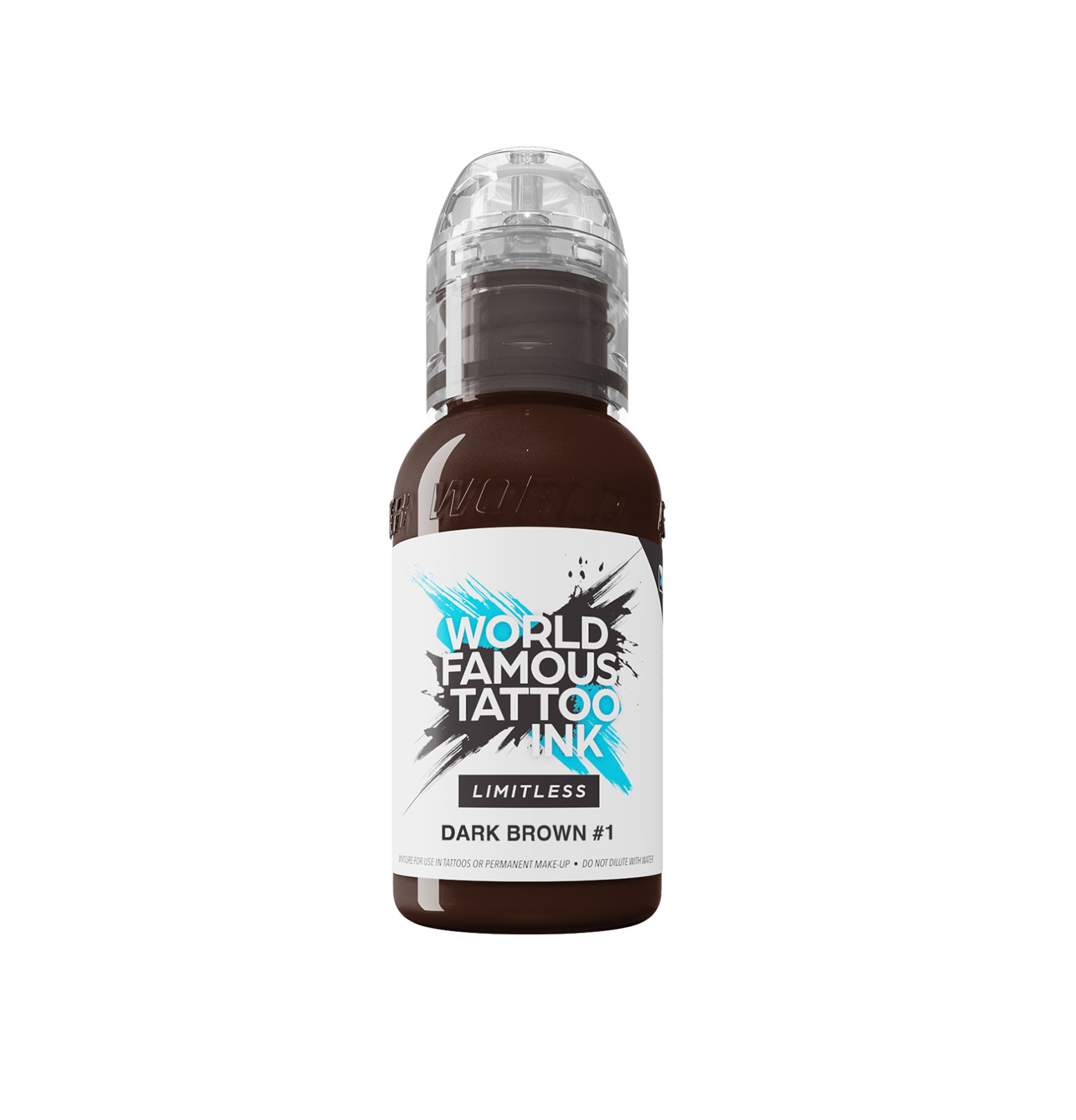 World Famous Limitless Tattoo Ink - Dark Brown 1